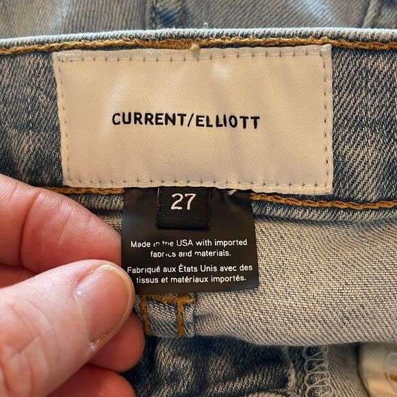 Current/ Elliott The Highwaisted Stilletto light washed Jeans Size 27 - Picture 4 of 9
